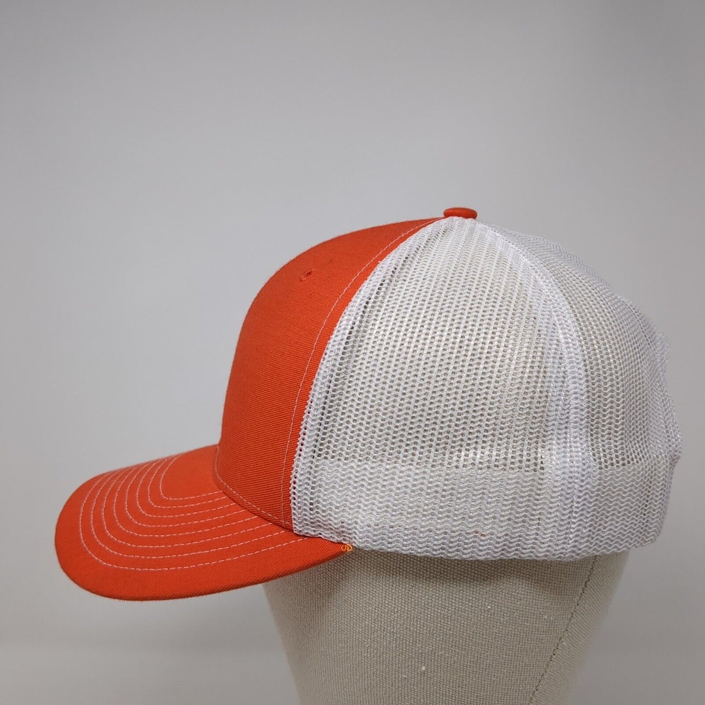 Viking Industrial Systems Snapback Trucker Hat Orange OS Adjustable Mesh Back