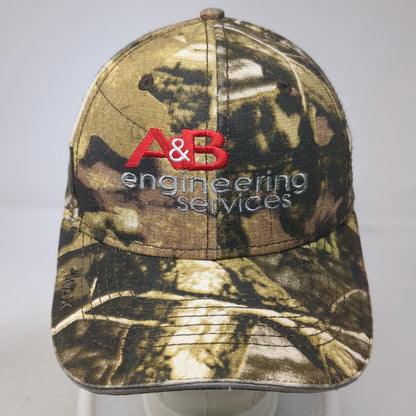 Triple Crown Baseball Cap Brown One Size Camo A&B Engineering Services Work Hat