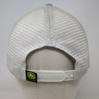 Infinity Headwear John Deere Trucker Hat Gray One Size Mesh Snapback Embroidered