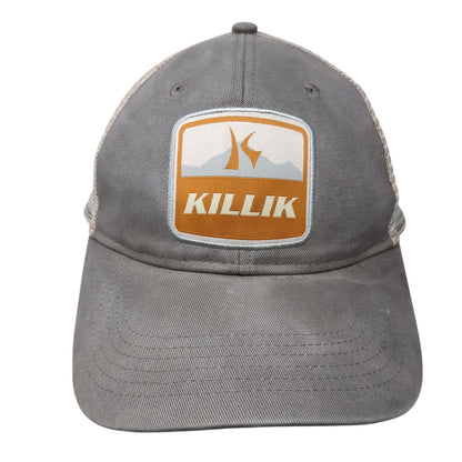Killik Patch Snapback Mesh Back Trucker Hat Gray One Size Adjustable
