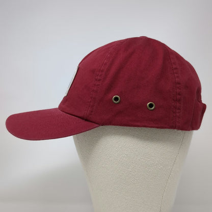 CYRK Baseball Cap Red One Size Caterpillar Machines Front Patch Slideback Hat
