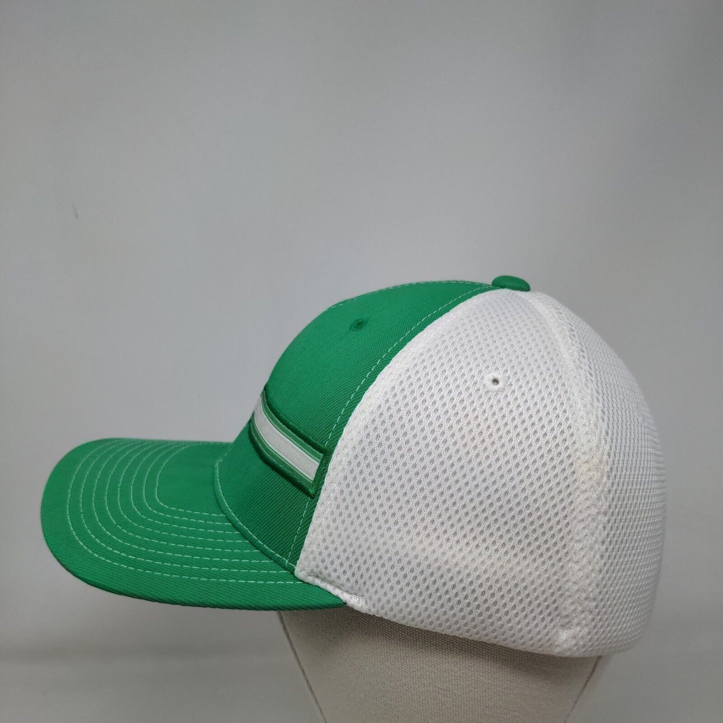 Levelwear Fitted Golf Hat Green Large/XL Colorblock Flexfit 6 Panel