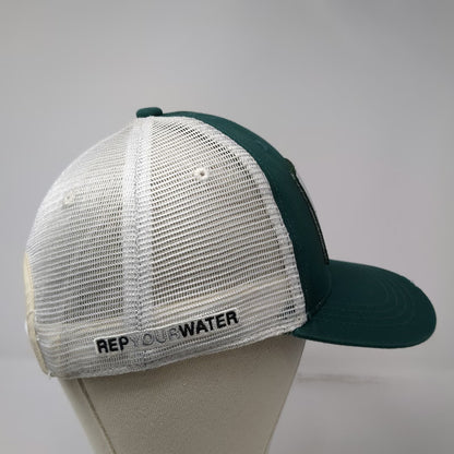 Umpqua Trucker Hat Green White One Size Salmon Patch Tongass Initiative Mesh
