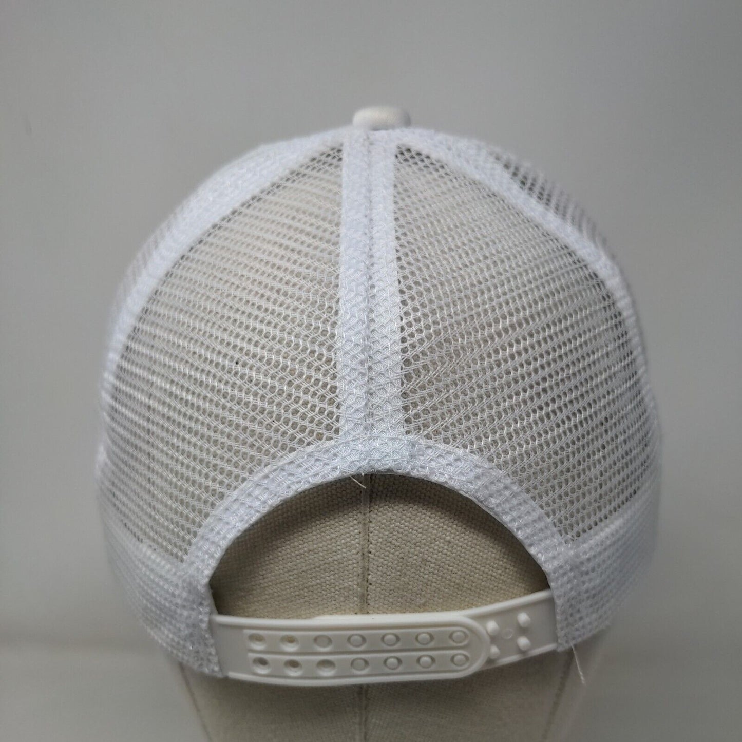 Sole Package Snapback Trucker Hat White One Size Adjustable Mesh Back Cotton