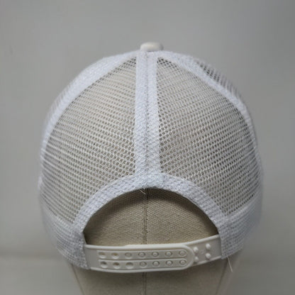 Sole Package Snapback Trucker Hat White One Size Adjustable Mesh Back Cotton