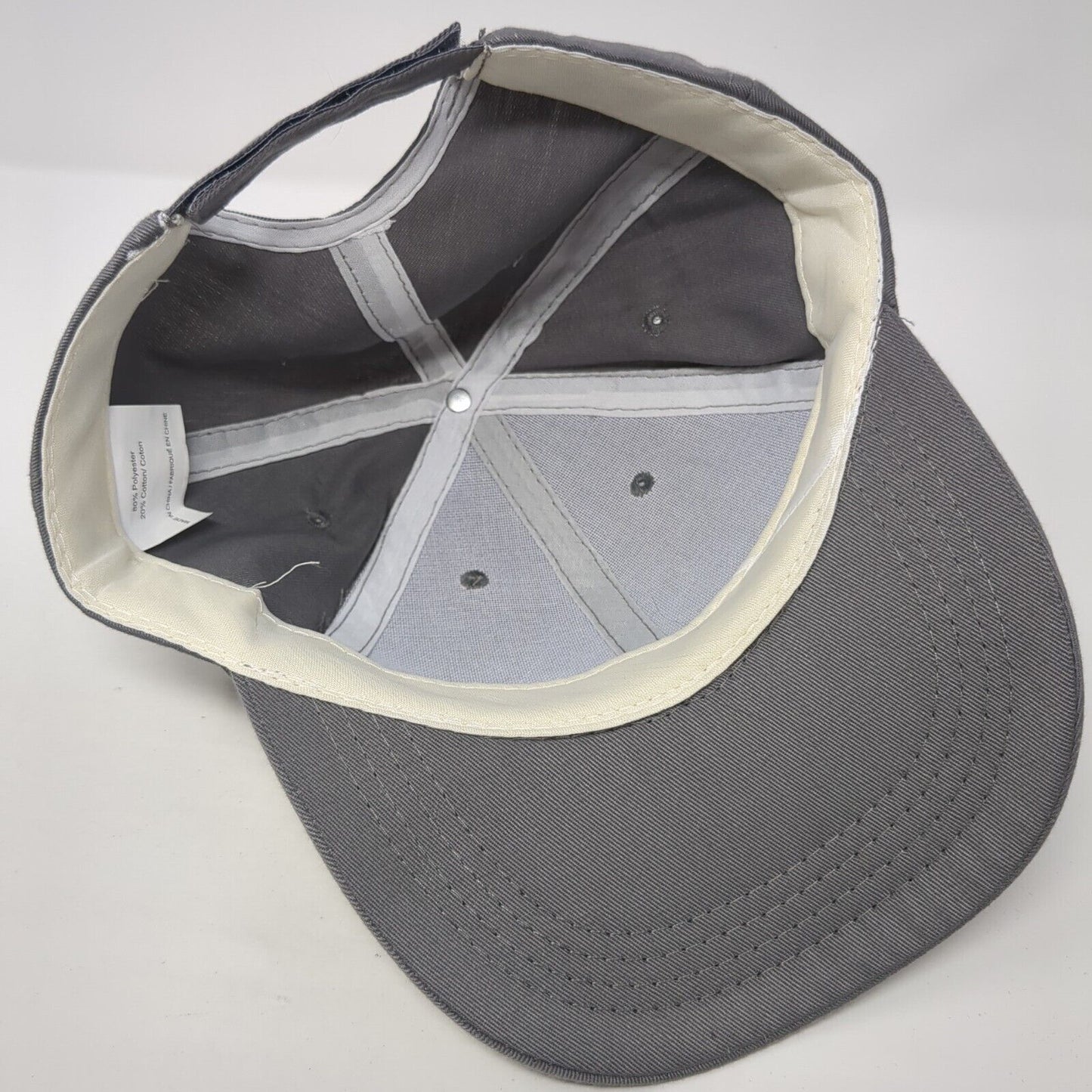 Unbranded Strapback Hat Gray One Size Adjustable Blank Solid Outdoor