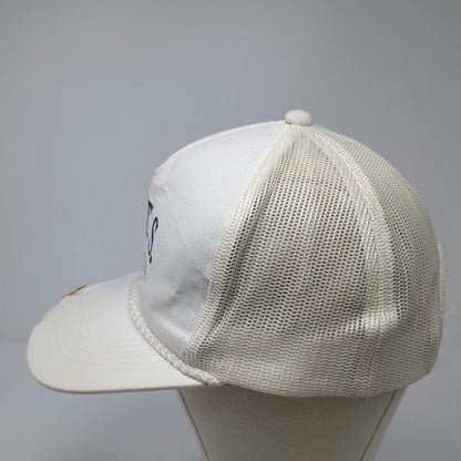 Young An Trucker Hat White One Size MCTS School Reunion 99 Mesh Snapback Rope