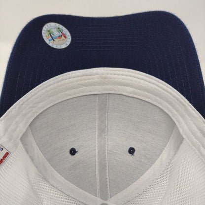 Charro Surf Snapback Trucker Hat Blue OSFA Adjustable Mesh Back 6 Panel