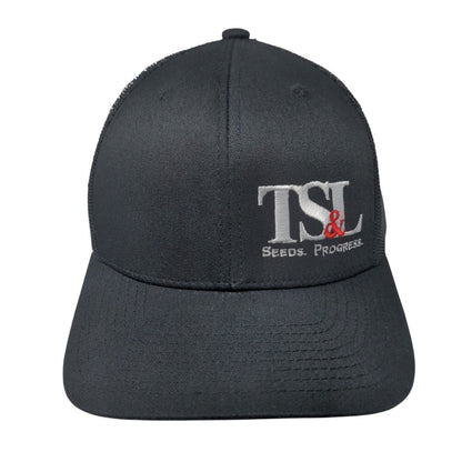 TS&L Seeds Progress Snapback Mesh Back Trucker Hat Black One Size