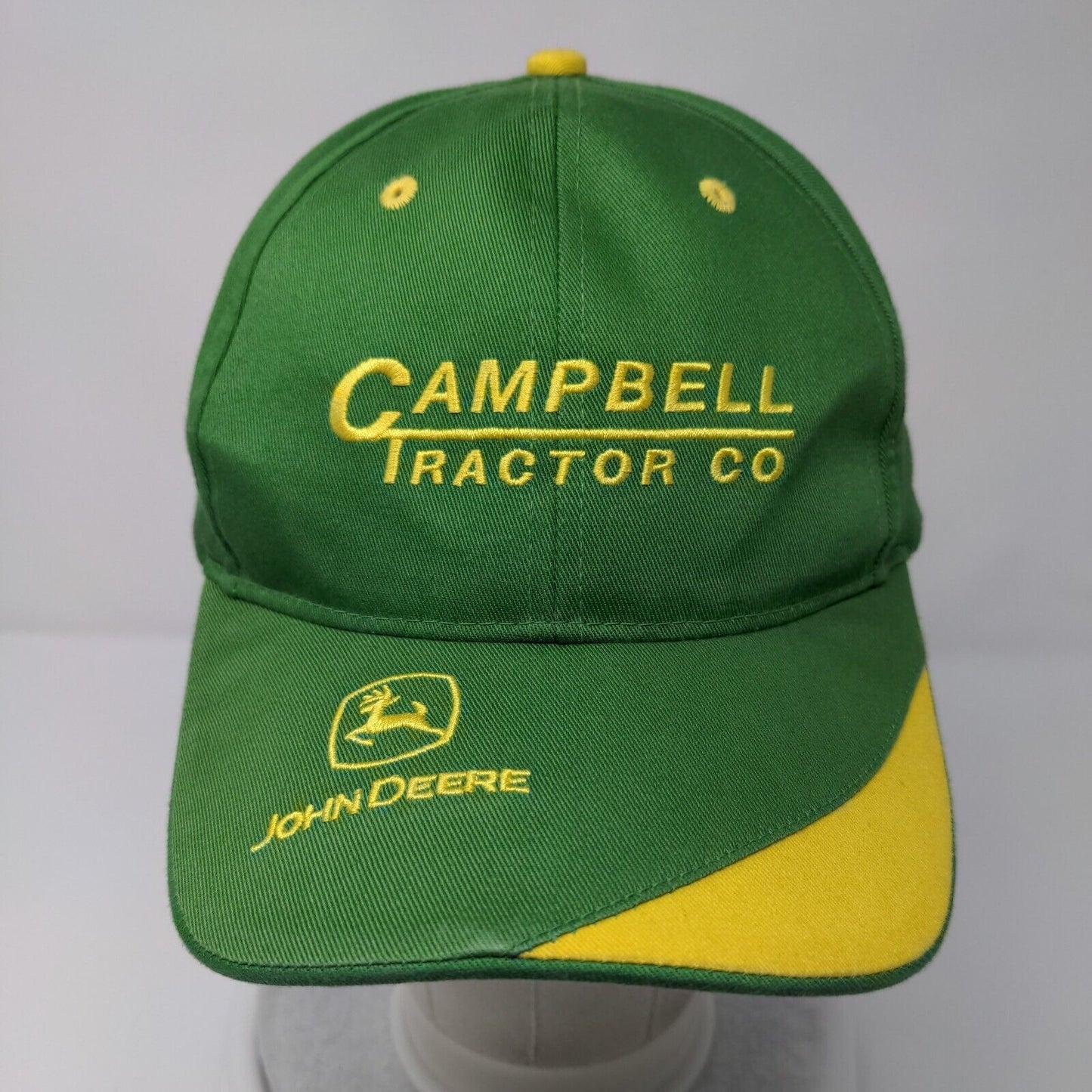 Campbell Tractor Co. John Deere Strapback Hat Green One Size Adjustable 6 Panel