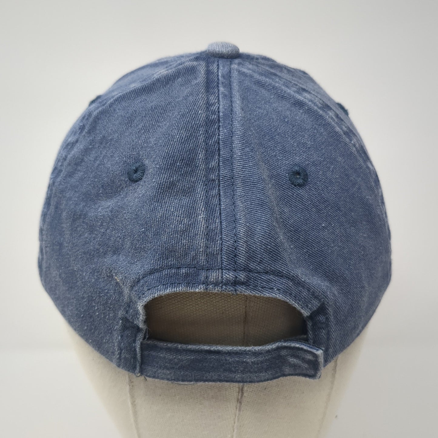 Unbranded Strapback Hat Dark Denim Blue One Size Adjustable 6 Panel