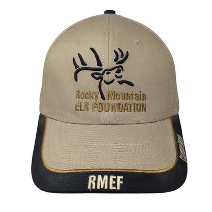 Rocky Mountain Elk Foundation Committee Slideback Hat Tan OS Adjustable Cotton