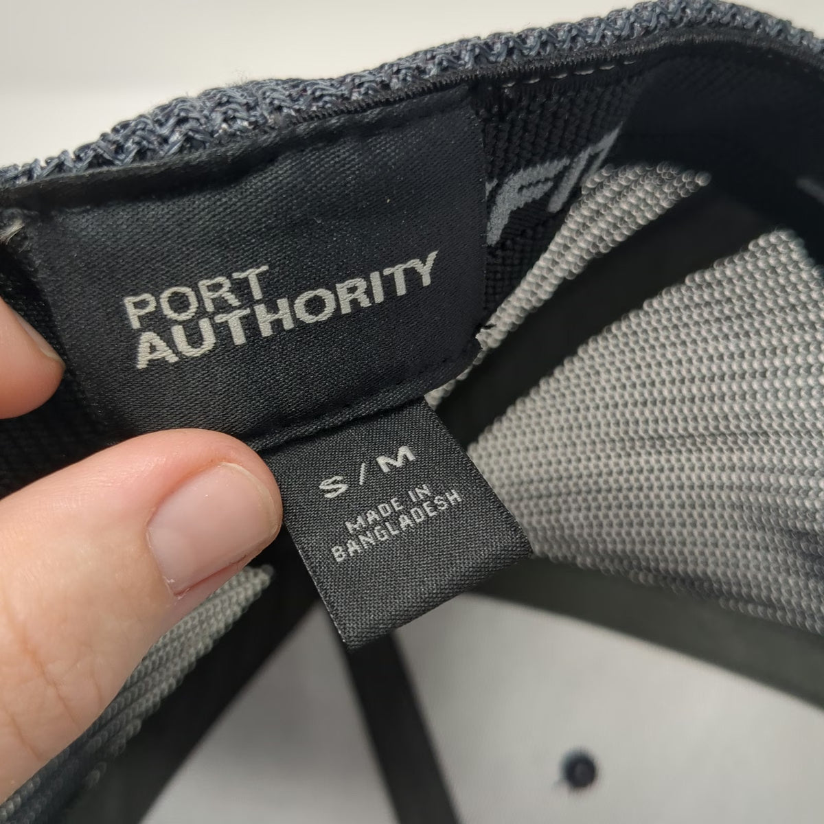 Port Authority Baseball Cap Gray M Butte Fence Buffalo Mesh Flexfit Patch Hat
