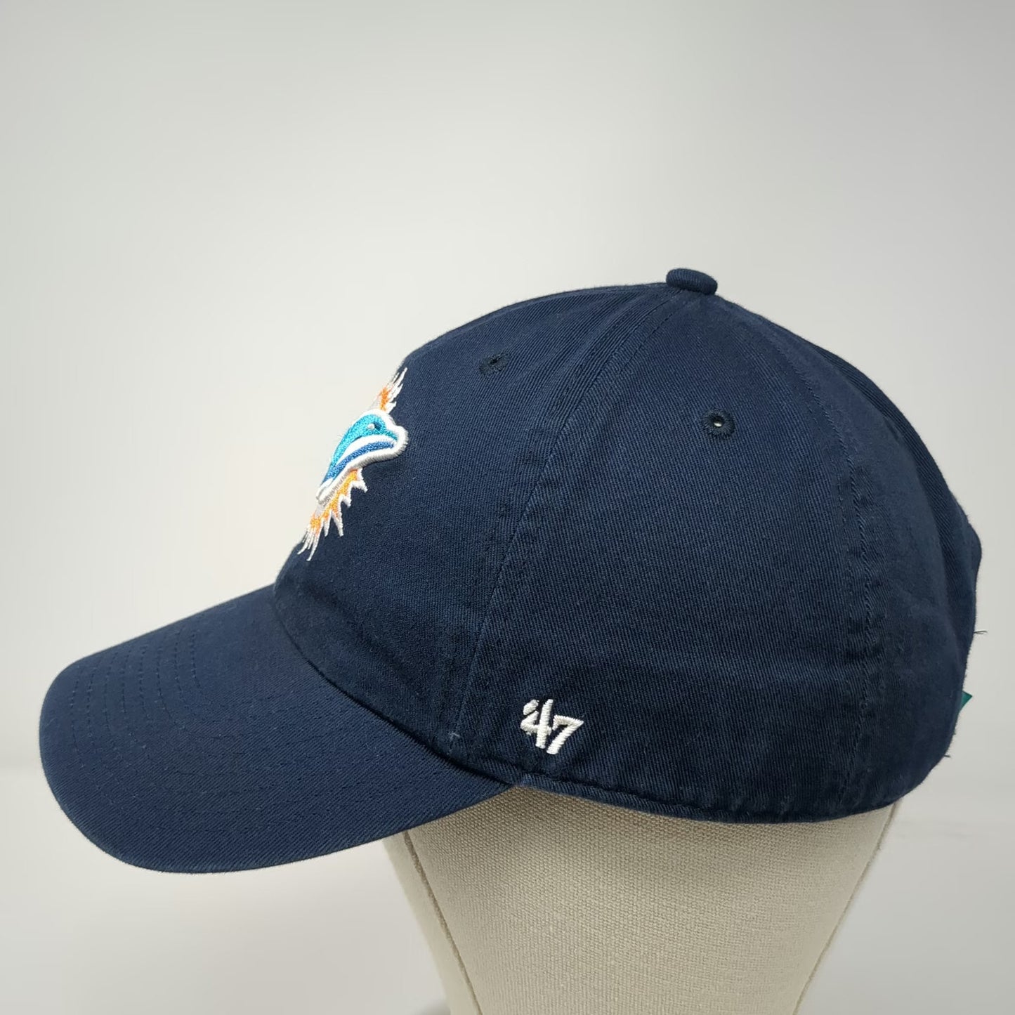 Miami Dolphins NFL '47 Blue One Size Hat Adjustable Cotton Embroidered Slideback