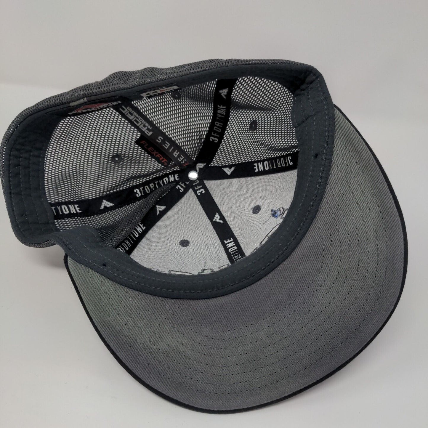 Ignite Fitted Trucker Hat Black S/M Mesh Back Breathable Pacific Headwear
