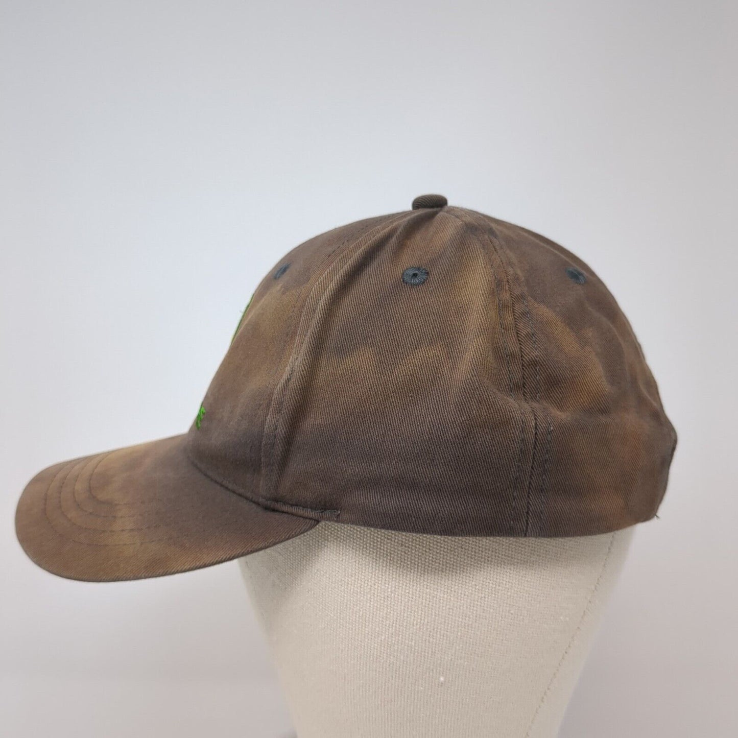 John Deere Slideback Hat Gray One Size Embroidered Logo Adjustable