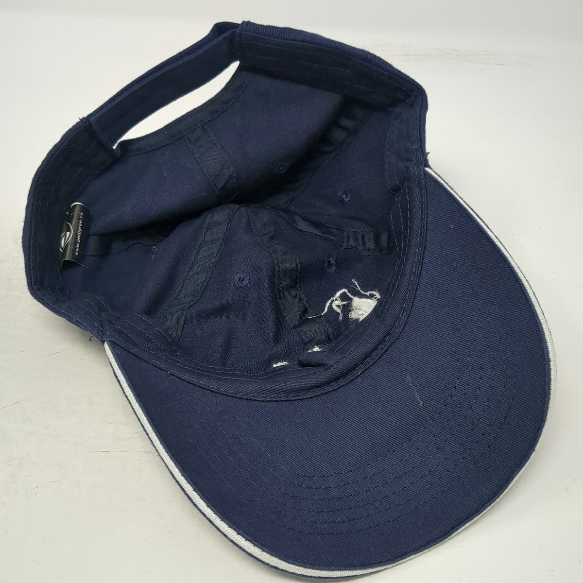 Pedigree Poulin Grain Cow Blue Baseball Cap Hat One Size Strapback Sandwich Brim