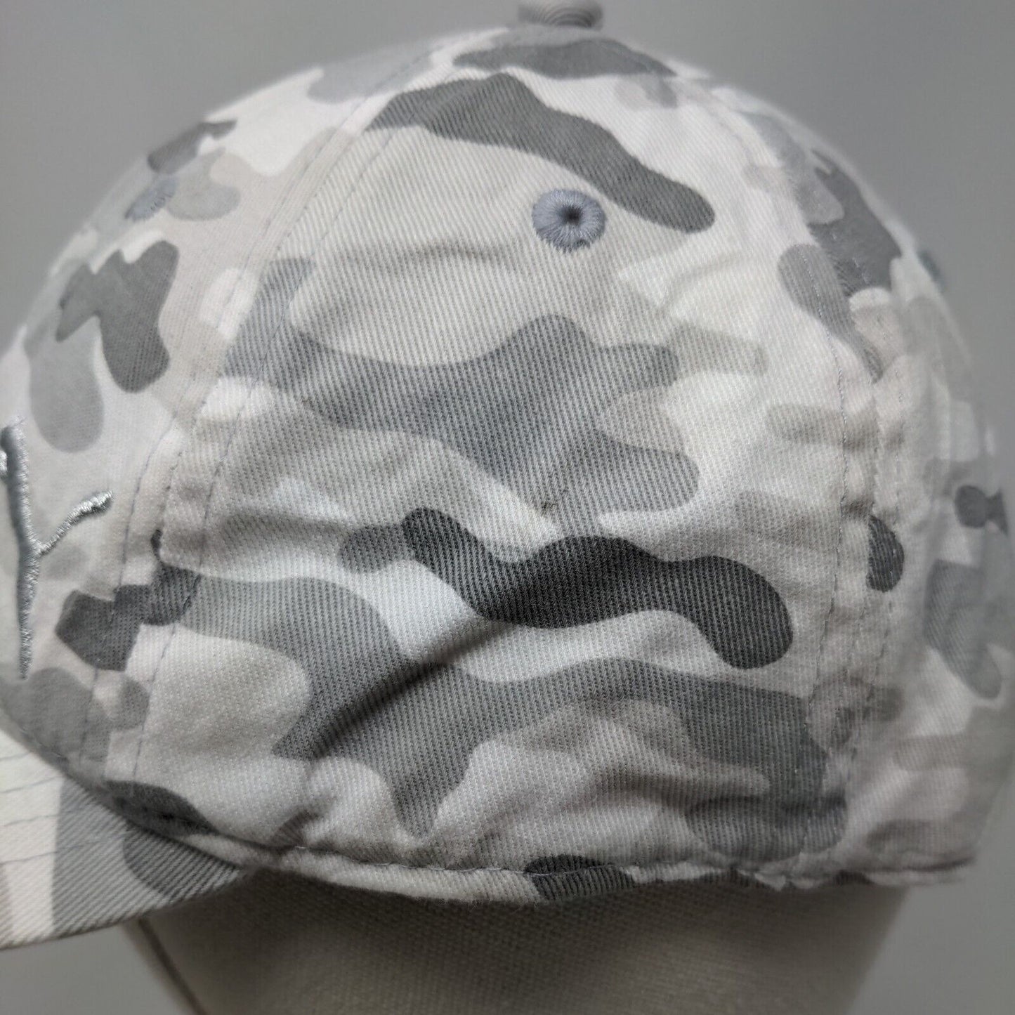 PUMA Slideback Hat Gray Camouflage One Size Adjustable Embroidered Cotton