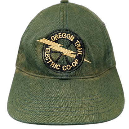 Richardson Baseball Cap Green One Size Oregon Trail Electric Co-op Hat Slideback
