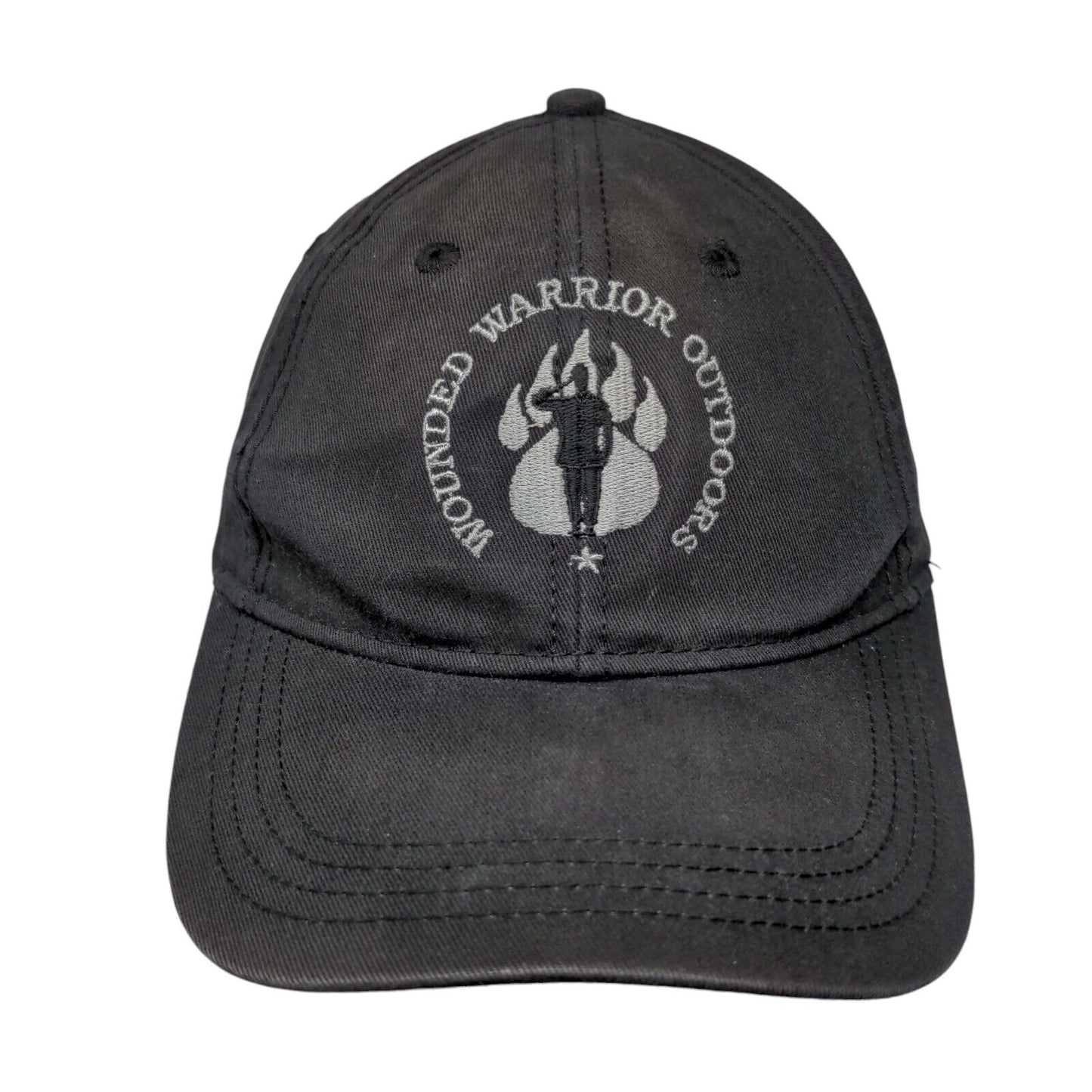 Wounded Warrior Outdoors Strapback Hat Black OSFA Embroidered Paramount