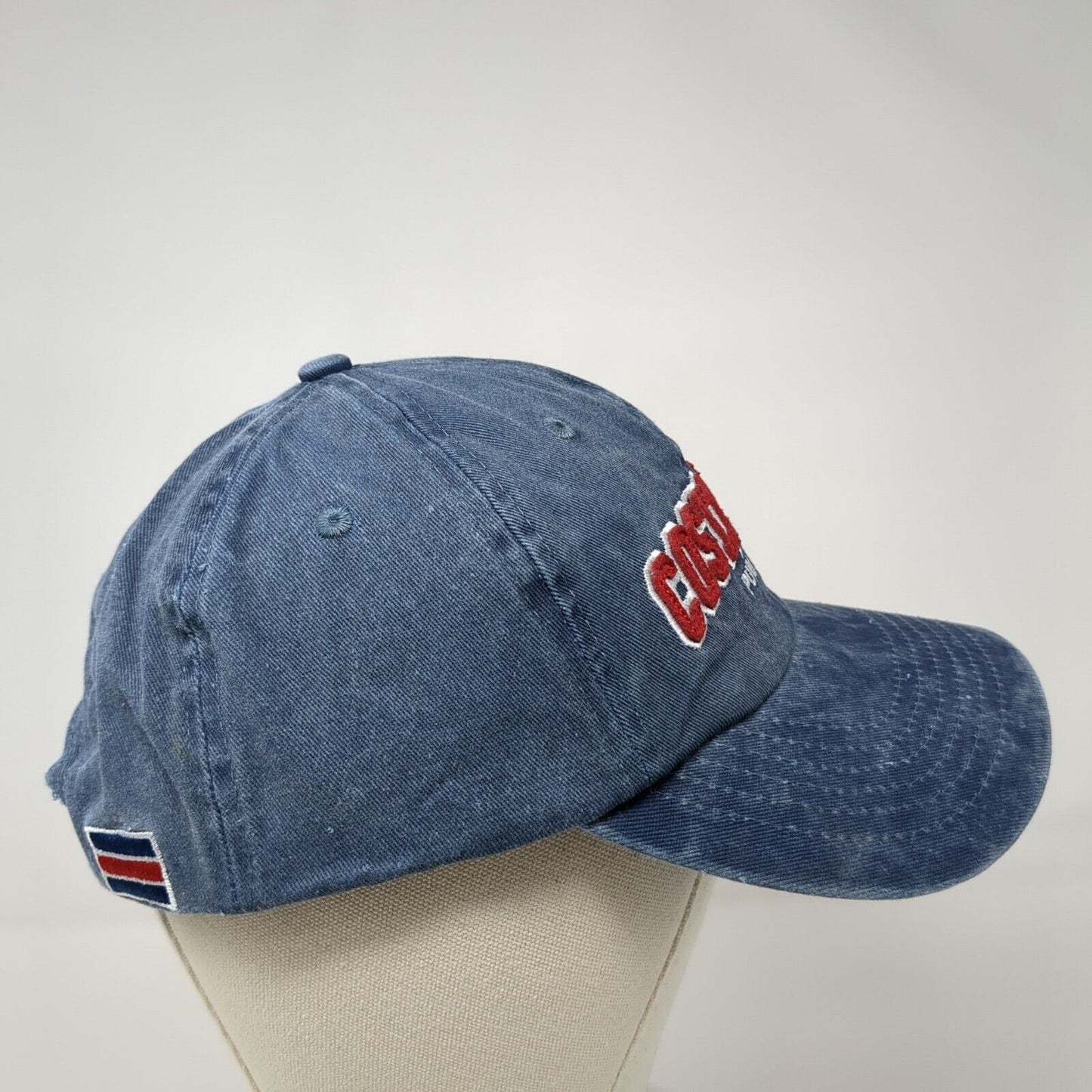 Costa Rica Pura Vida Slideback Hat Blue One Size Embroidered 6 Panel