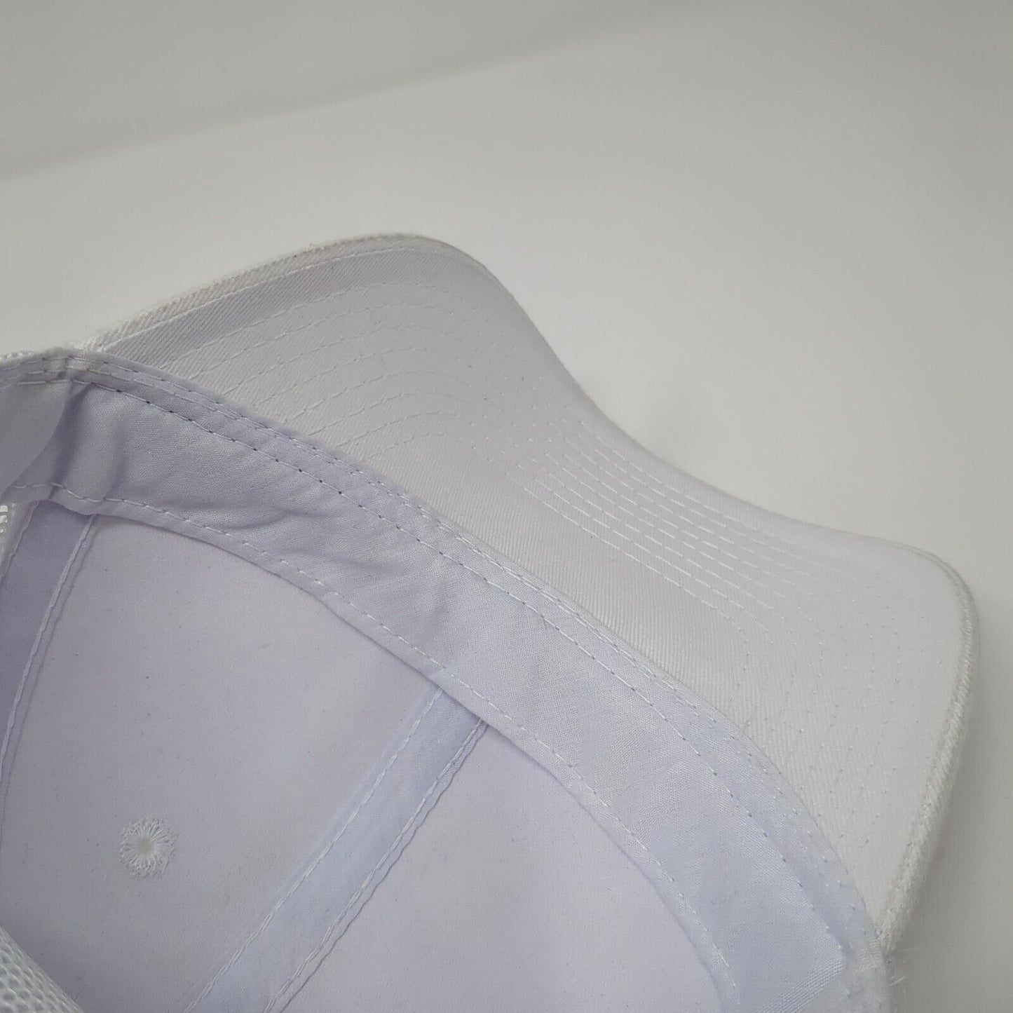 Outdoor Cap Strapback Trucker Hat White One Size Adjustable Mesh Back Blank