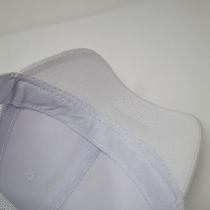 Outdoor Cap Strapback Trucker Hat White One Size Adjustable Mesh Back Blank