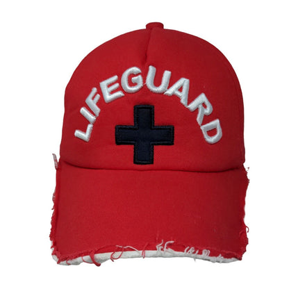 Lifeguard Men's Slideback Hat red Embroidered Logo Polycotton Adjustable