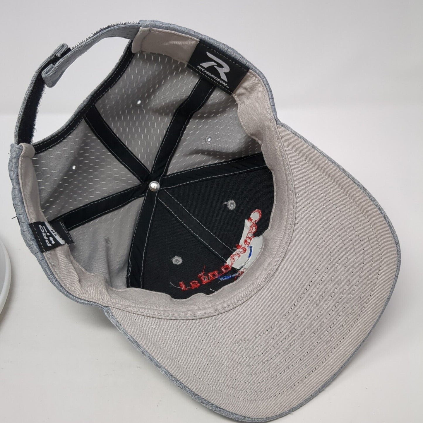 Centennial Seniors Strapback Hat Gray S/M Solid Adjustable Richardson
