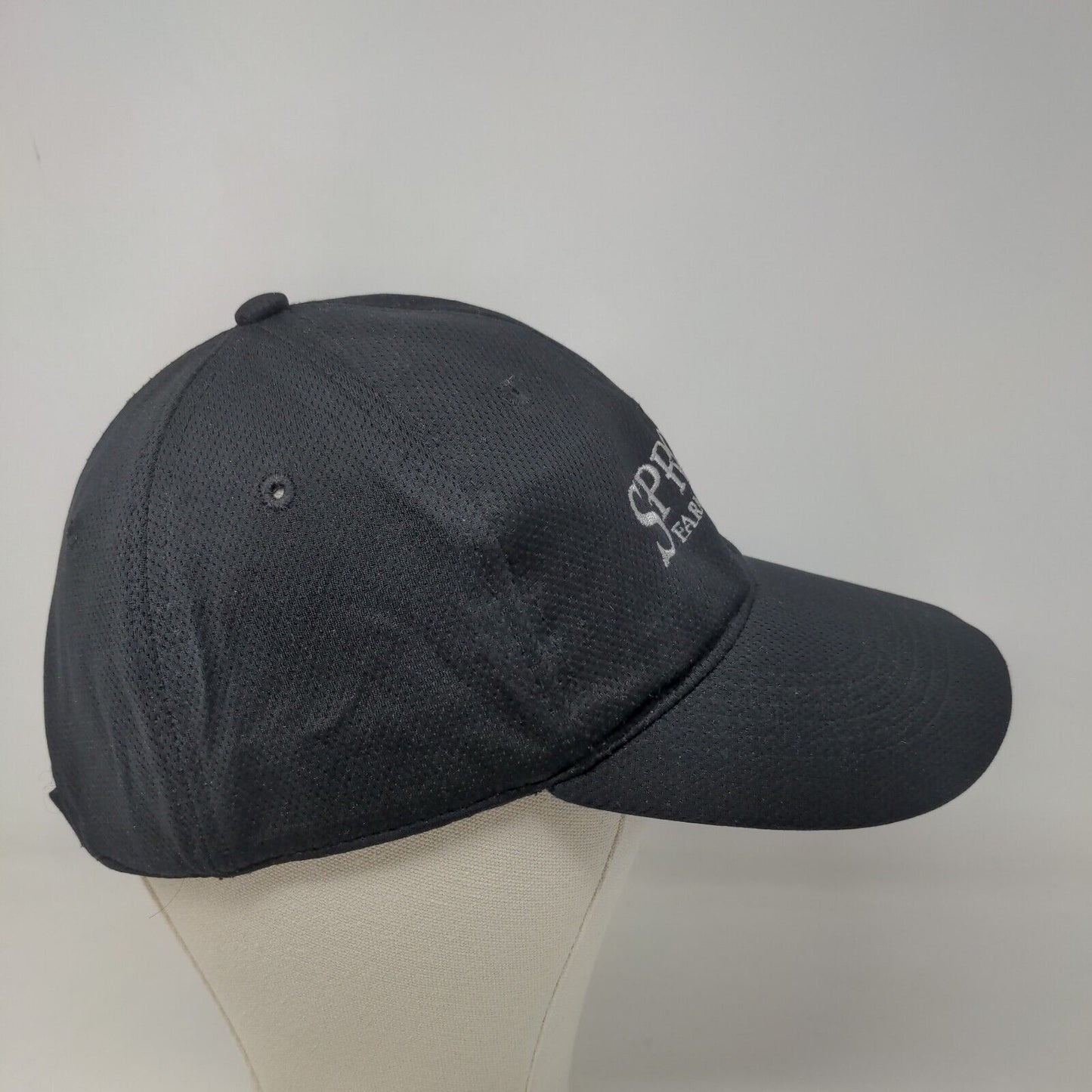 Sprouts Farmer's Market Men's Strapback Hat Black Adjustable Embroidered Logo