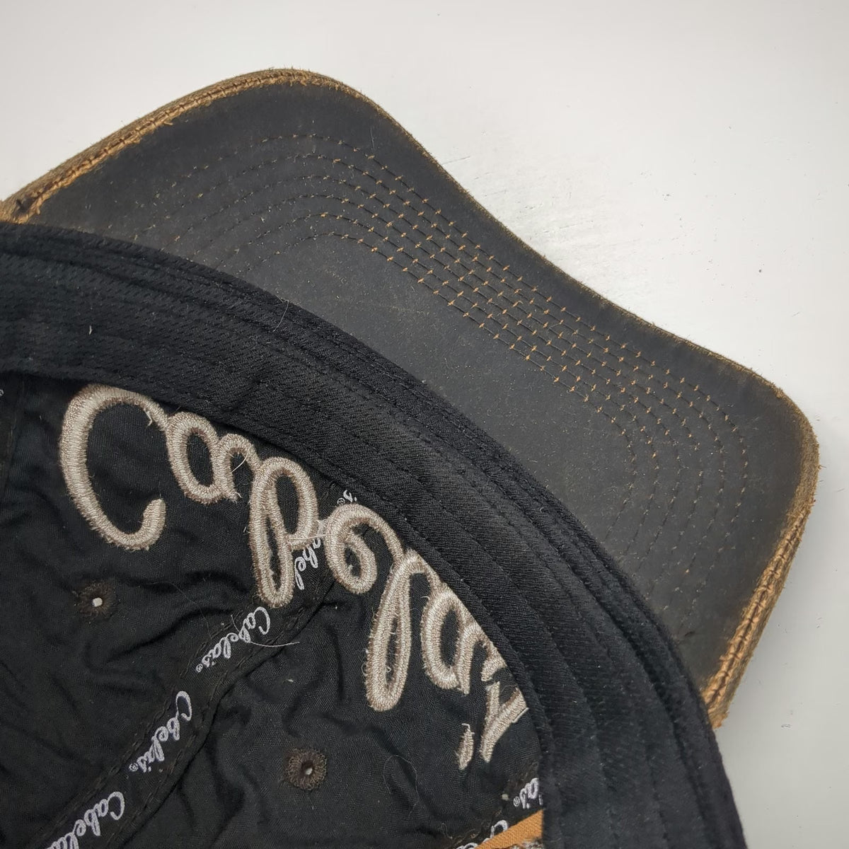 Cabela's Baseball Cap Brown OSFM Gonzales Louisiana Embroidered Strapback Hat