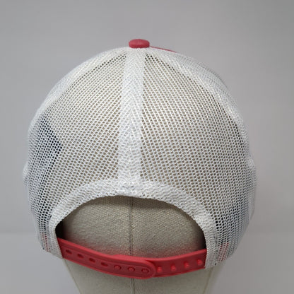 Fishmonster Key West Snapback Trucker Hat Red One Size Mesh Back New Era