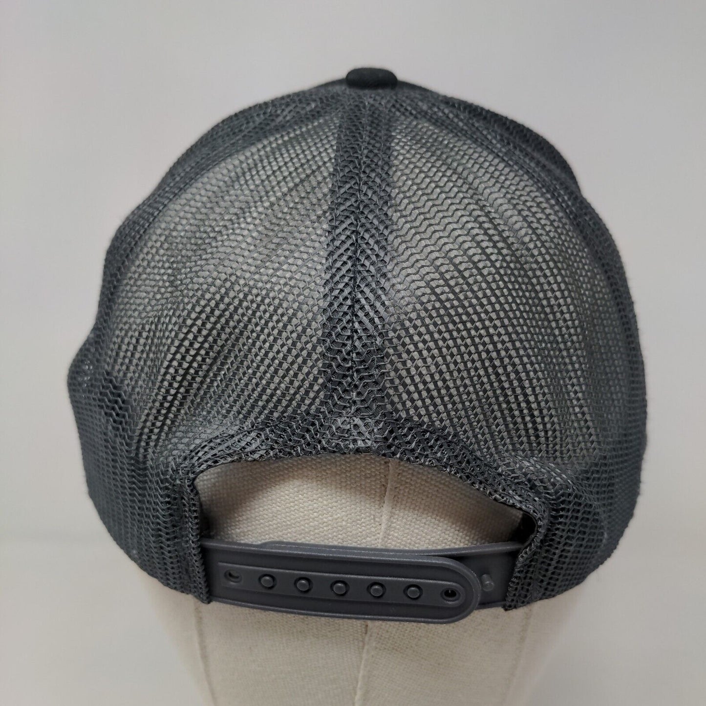 Port Authority Men's Snapback Mesh Back Hat Black Beco Equipment Recycling Logo