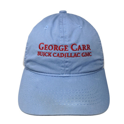 George Carr Buick Cadillac GMC Strapback Trucker Hat Blue OSFM Mesh Back