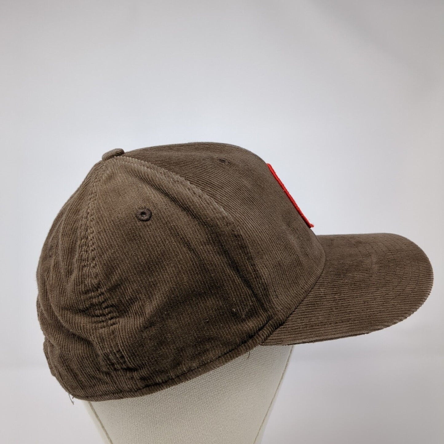 Poison Spider Bicycles Moab Utah Snapback Corduroy Hat Brown OSFA Ouray Logo
