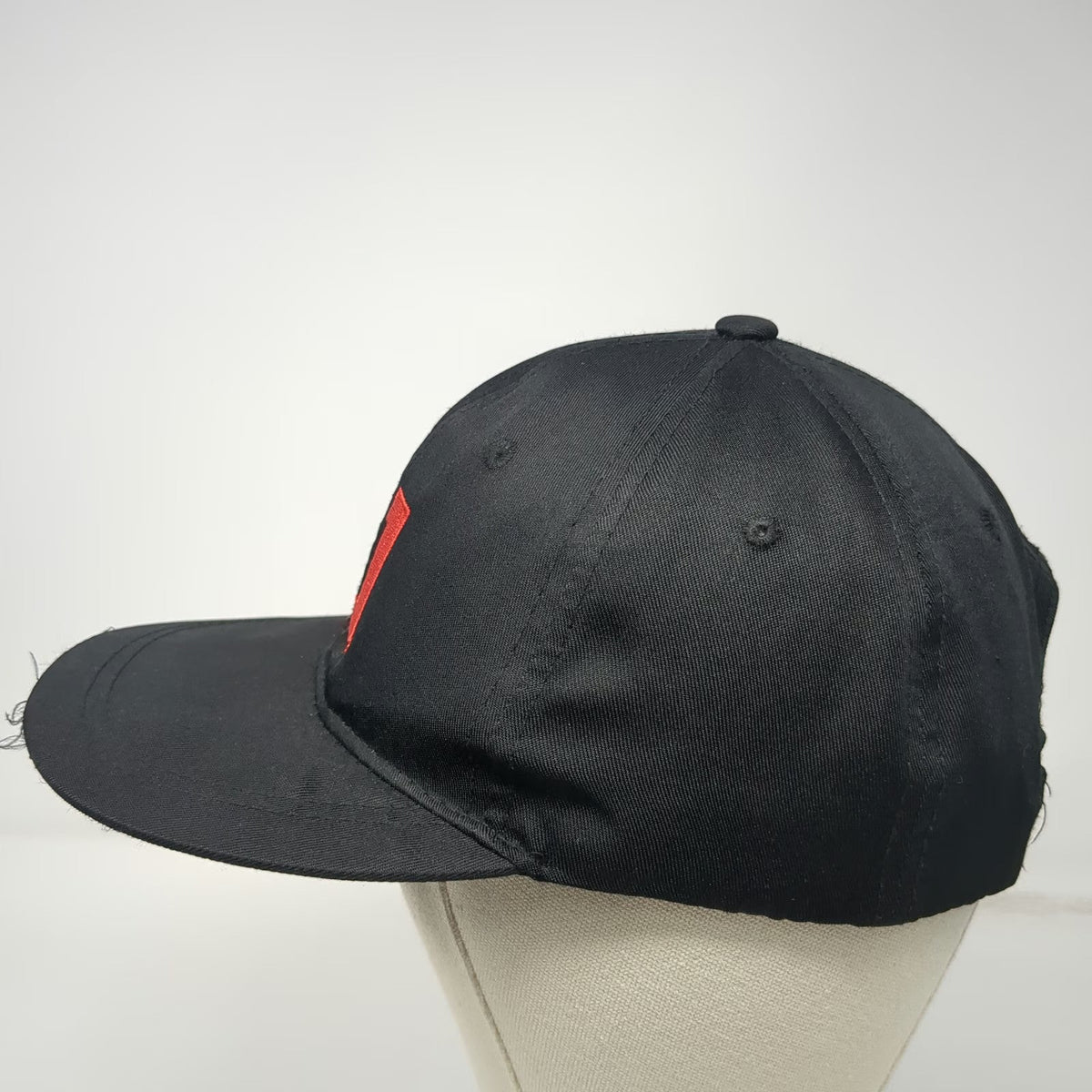 Jimmy John's Snapback Black Red One Size Embroidered Logo Polyester Sandwich Hat