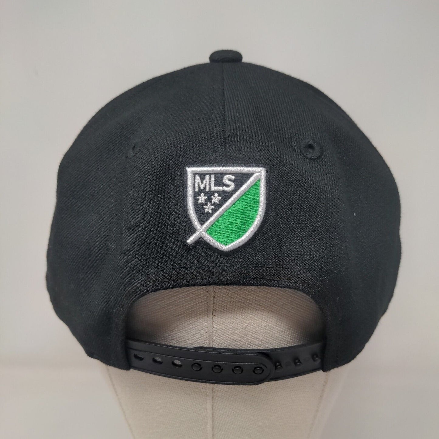 New Era Men's Snapback Hat Black OSFM Embroidered MLS Austin FC Logo 9Fifty
