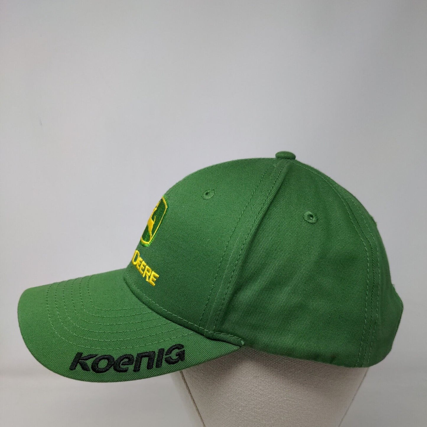 John Deere Koenig Slideback Hat Green OSFM Embroidered Solid 6 Panel