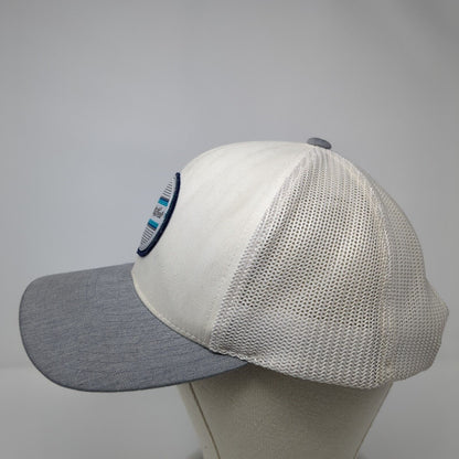 Travis Mathew Snapback Trucker Hat White OS Adjustable 110 Flexfit Mesh Yupoong