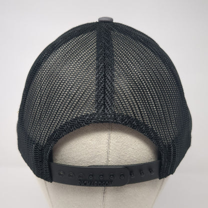 Prefab Logic Snapback Trucker Hat Gray One Size Adjustable Mesh Back Richardson