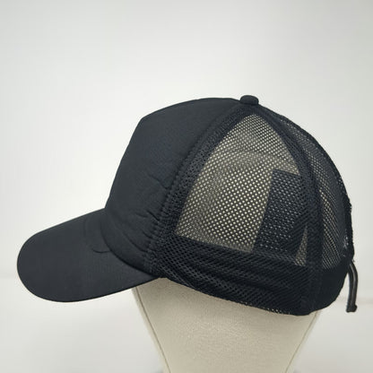 All In Motion Baseball Cap Black One Size Mesh Back Reflective Adjustable Hat