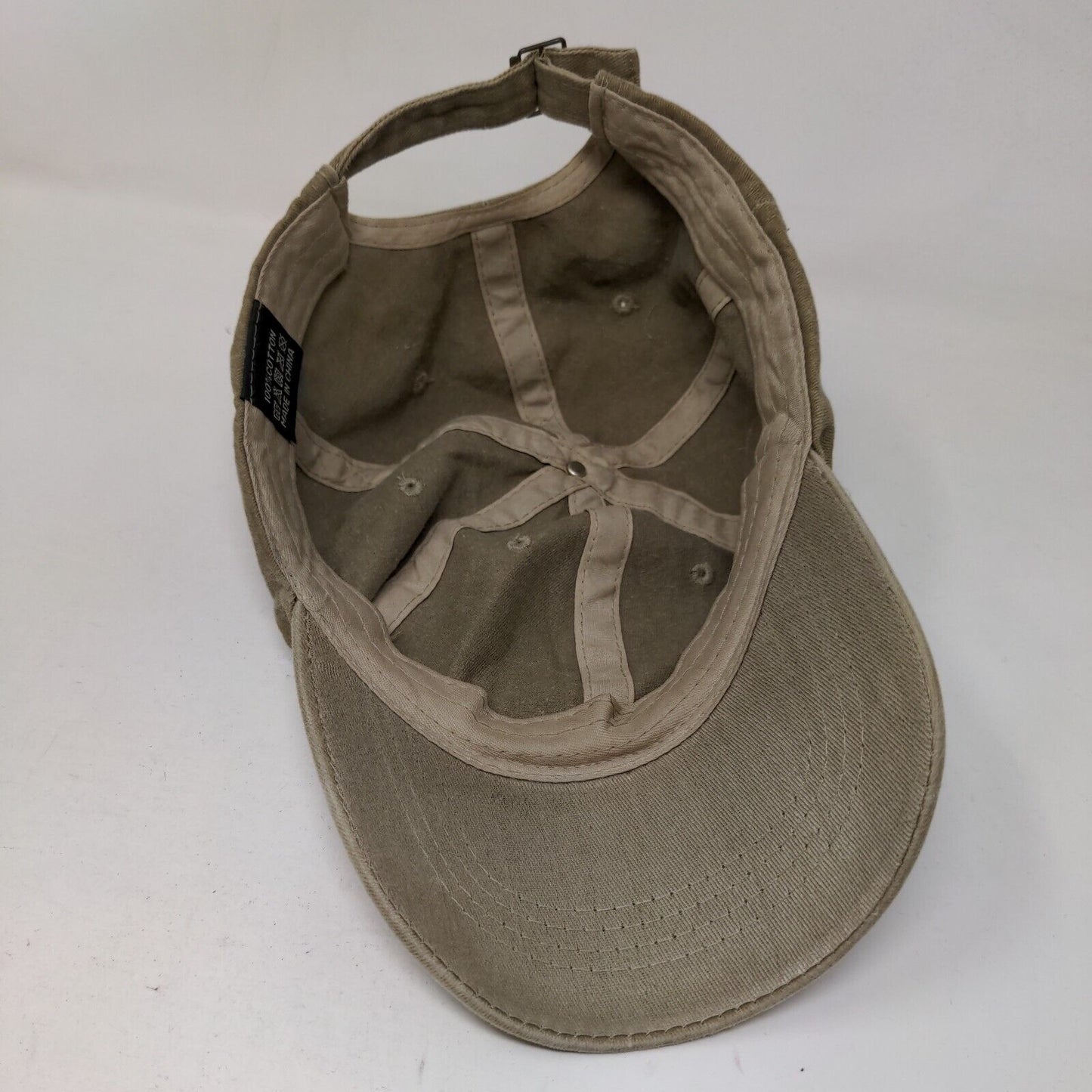 Oops! Slideback Hat Tan One Size Embroidered Adjustable 6 Panel