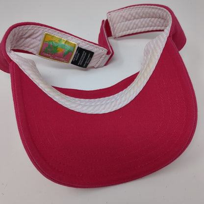 Tropical Trends Dpc Strapback Sun Visor Hat Pink One Size Adjustable