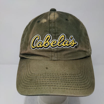 Cabela's World Foremost Outfitter Slideback Hat Green OS Adjustable Embroidered