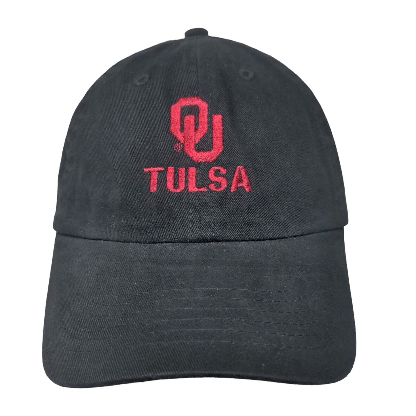OU Tulsa Slideback Hat Black One Size Embroidered AMC Deluxe Headwear
