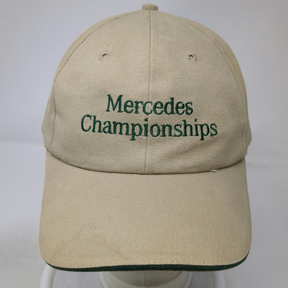 Texace Mercedes Championships Baseball Cap Beige Green One Size Made in USA Hat