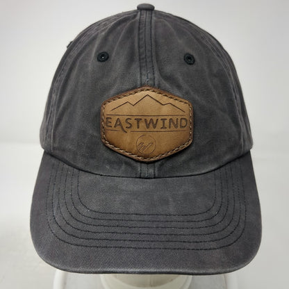 Richardson Baseball Cap Gray One Size Eastwind Leather Patch Strapback Hat