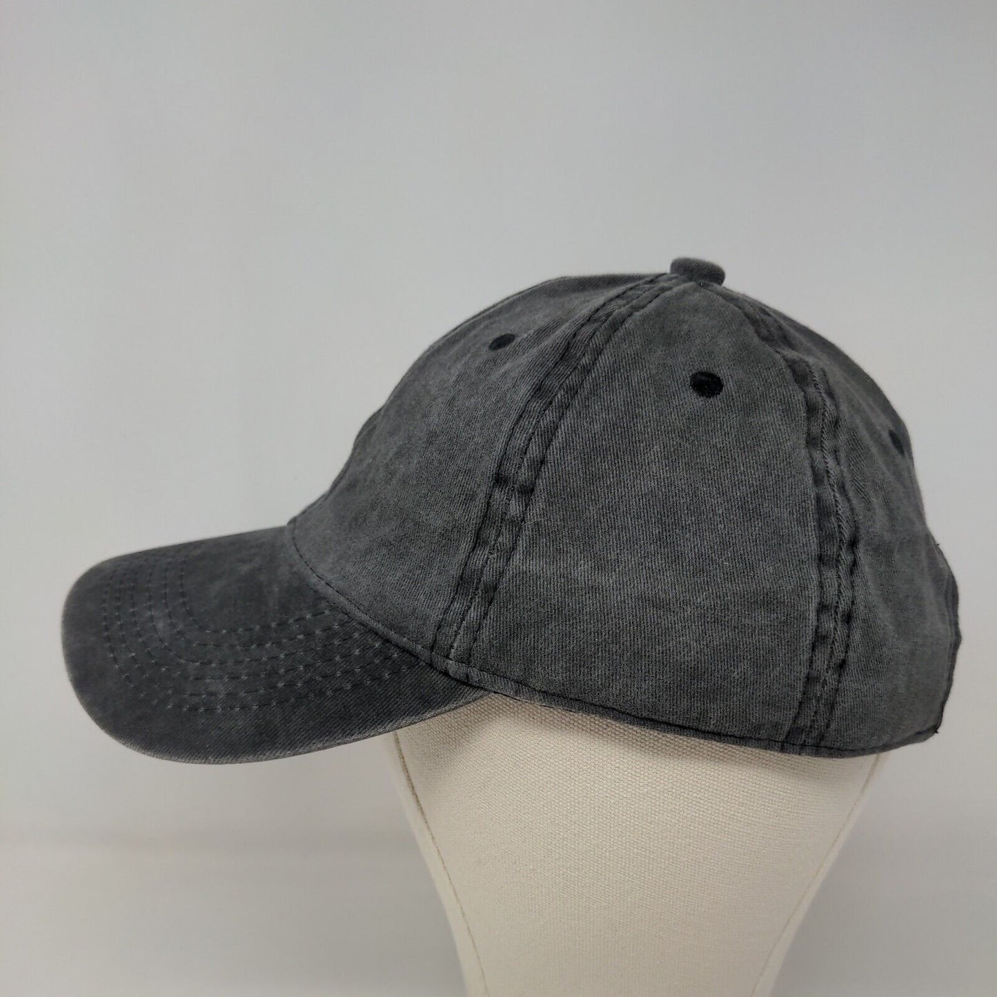 Unbranded Men's Slideback Hat Gray Adjustable Blank Vent Holes