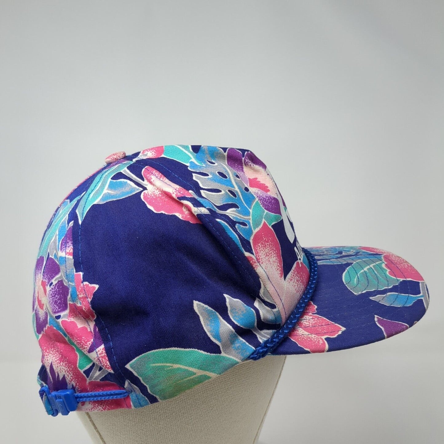 Albertsons Slideback Hat Multicolor One Size Adjustable Floral Rope Nissin