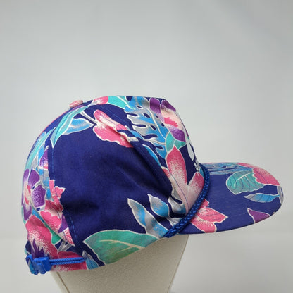 Albertsons Slideback Hat Multicolor One Size Adjustable Floral Rope Nissin